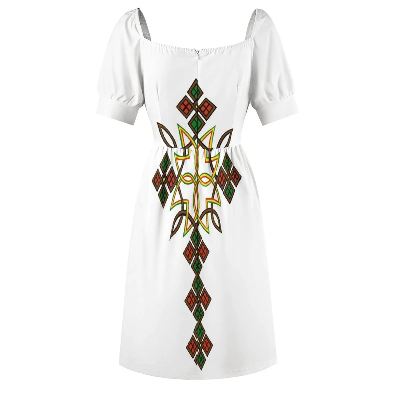 Ethiopian cross Sleeveless Dress women's evening dresses Elegant gown