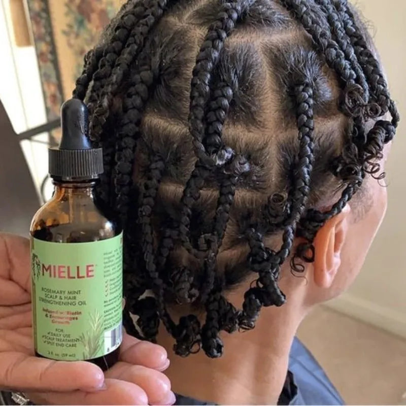 59ml Mielle Hair Growth Essential Oil Rosemary Mint Scalp Hair Strengthening Oil Nourishing Repair Split Ends Dry Hair Care Oil