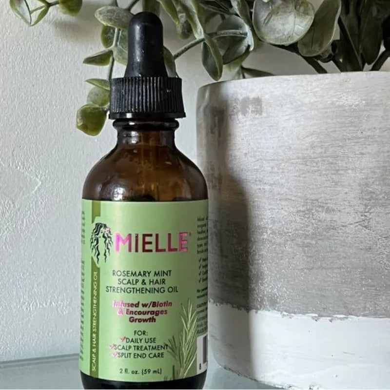 59ml Mielle Hair Growth Essential Oil Rosemary Mint Scalp Hair Strengthening Oil Nourishing Repair Split Ends Dry Hair Care Oil