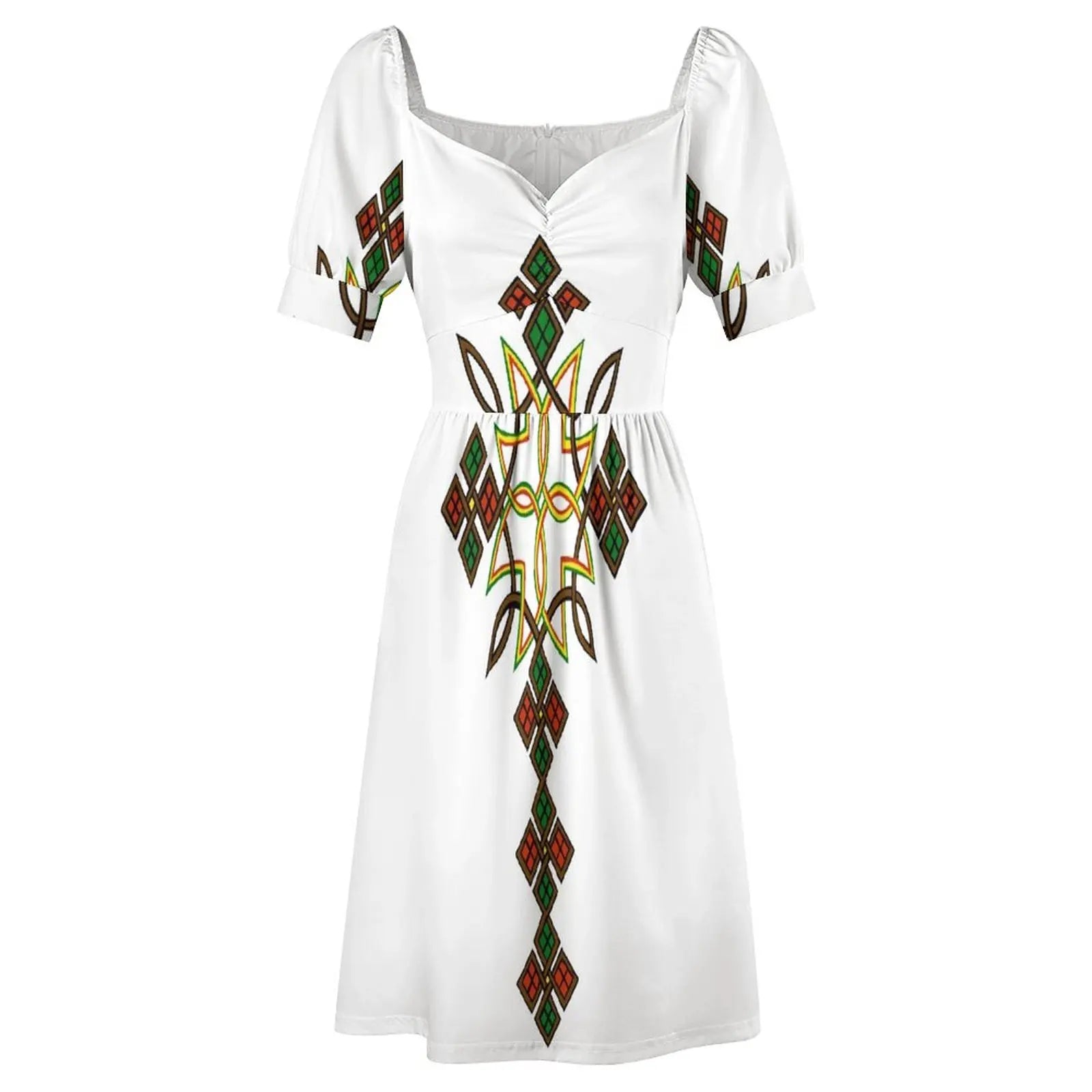 Ethiopian cross Sleeveless Dress women's evening dresses Elegant gown